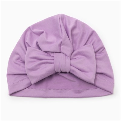 Шапка детская «Крошка Я. Бант», размер 48, сиреневая