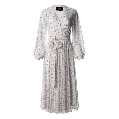 Платье с поясом миди женское MIST, размер 44, белое