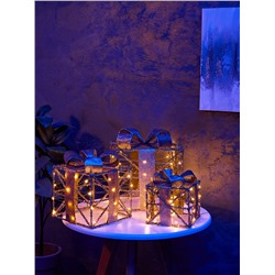 Фигура световая «Кубы», 25×20×15 см, 90 LED, батарейки ААх8 (не в компл.), свечение тёплое белое