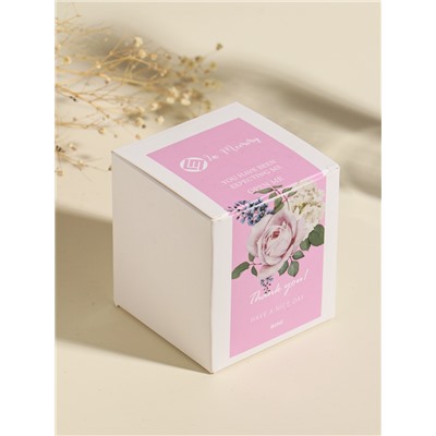 Свеча в подсвечнике вулканическом «Цилиндры», розовая, 8.1×8.1×5.4 см