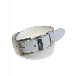 Ремень женский из натуральной кожи, цвет белый