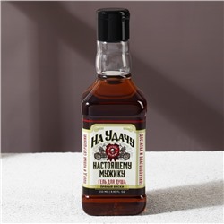 Подарочный набор «На удачу», гель для душа виски 250 мл и мочалка для тела, Чистое счастье