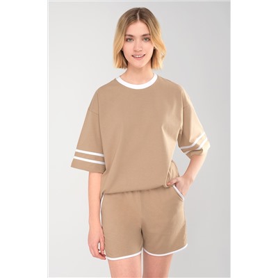 Женский костюм оверсайз из хлопка Happyfox