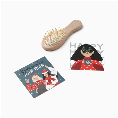 Набор новогодний подарочный «Новый год: Warm winter wishes» полотенце и аксессуары