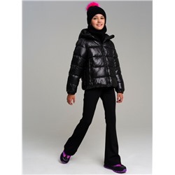 Комплект трикотажный для девочек: шапка, снуд