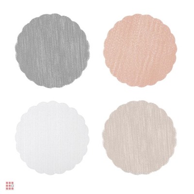 Набор противоскользящих салфеток 4шт. d32см,4 цвета, VETTA