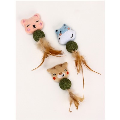 Игрушка с кошачьей мятой «Животные», 18 см, Микс видов