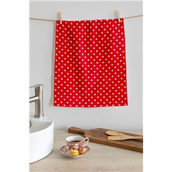 Комплект вафельных полотенец 45х60 (5 шт.) "Mia Cara" рис 30394-7 Горох красный