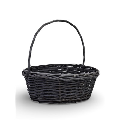 Набор корзин 3 шт ИВА 36x36x14 30x30x12 25x25x11 см ПЛЕТ ручка h=23/20/17 см