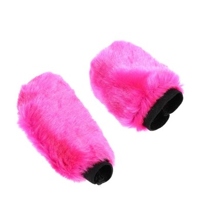 Оплетка на руль, чехол кпп, чехол ручника, мультиразмерный, розовый, набор 3 шт.