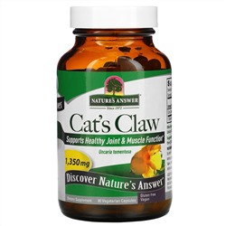 Nature's Answer, Кошачий коготь, 1350 мг, 90 вегетарианских капсул