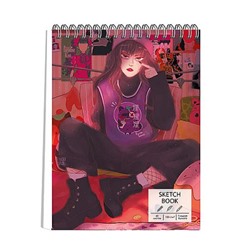 Альбом для зарисовок (скетчбук) А4 60л твердая обложка на спирали "Творческая личность (Эксклюзив)" ТС4605273 Listoff