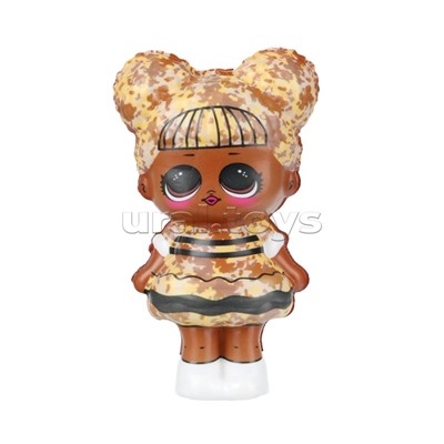 Игрушка - антистресс "Сквиш малыш" девочка в желтом платье, флоупак, Супер Жим