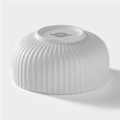 Миска Magistro Line, 350 мл, d=11.5 см, фарфор, белая