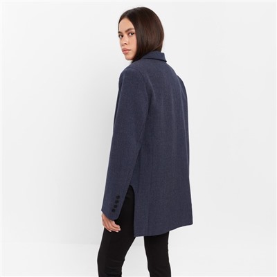 Пиджак женский с боковыми разрезами MIST, размер 52-54, синий