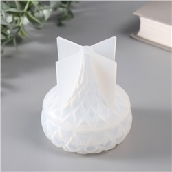 Молд силиконовый «Шкатулка капля» с крышкой 8.5×8.5×9.4 см