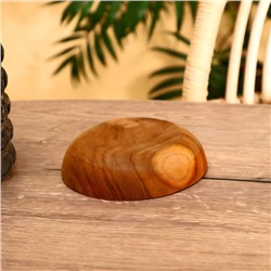 Миска, 15×15×4 см, тиковое дерево