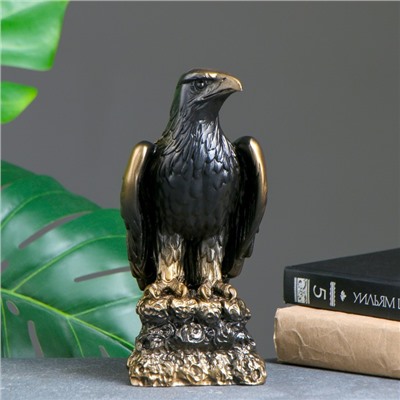 Фигурка гипс «Орёл», под бронзу, 10×27×10 см