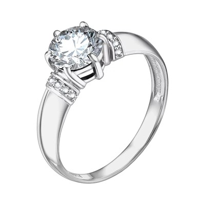 Кольцо из серебра куб.циркон., Л-21419