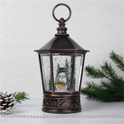 Светильник Новогодний светодиодный 12x11x26 см Снеговик / NG206-10 /уп 12/ музыкальный