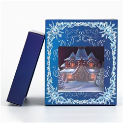 Подарочная коробка новогодняя складная с 3D эффектом «Сказка», 11×11×13 см