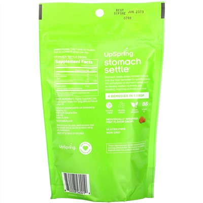 UpSpring, Stomach Settle Drops, Mint, 28 Individually Wrapped Drops, 4.0 oz ( 112 g)