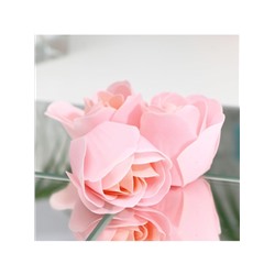 Мыльные розочки, розовые, набор 3 шт.