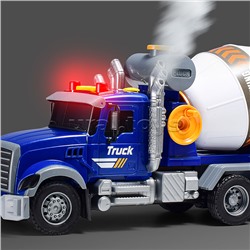 Машина "Бетономешалка" на батарейках, в коробке