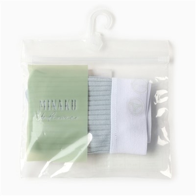 Трусы женские бразилиана MINAKU в рубчик, размер 40-42, серые