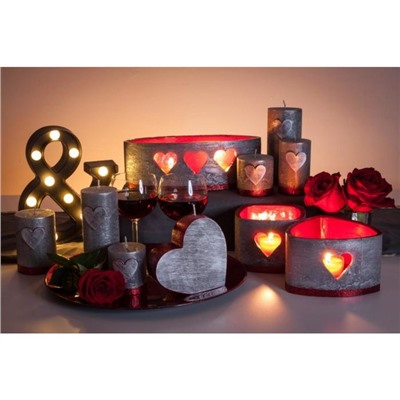 Лампион - подсвечник на 1 свечу «Желание», 13×13×9.5 см, серебряный, квадратный