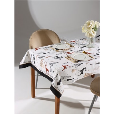Скатерть новогодняя «Доляна» X-Mas 146×110± 3 см, 100% хлопок, рогожка 164 г/м²
