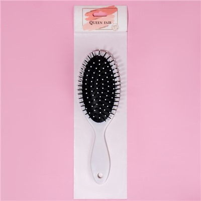 Расчёска массажная, 7×22 см, белая