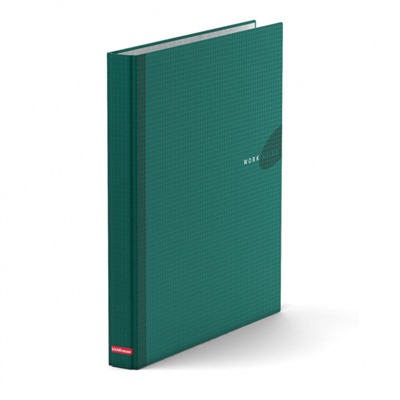 Папка 4 кольца 35мм  WORK INSIDE 19874 зеленая ламинированная ErichKrause