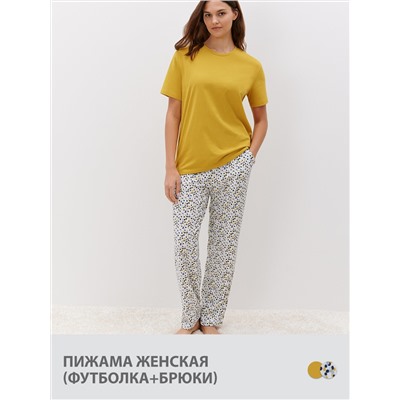 Omsa Пижама OmD 0226D CONFETTI Пижама жен. (Футболка+Брюки прямые), СО