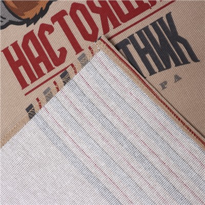 Кухонный набор «Доляна. Настоящий защитник» (3 предмета): фартук 70×60 см, прихватка 20×20 см, полотенце 35×60 см-2 шт.