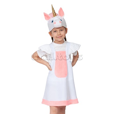 Изделие швейное "Набор карнавальный "Лошадка Единорожка" ткань-плюш (3-6 лет, рост 92-122 см)