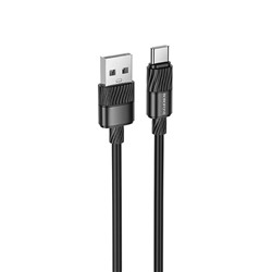 Кабель USB - Type-C Borofone BX106 15W 100см 3A  (black)