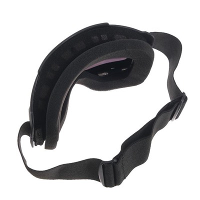 Очки-маска для езды на мототехнике, разборные, визор оранжевый, чёрные