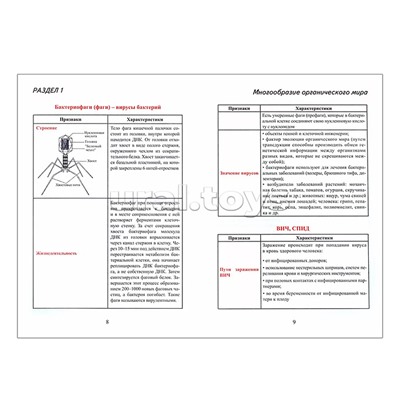 Весь школьный курс в таблицах и схемах. Биология