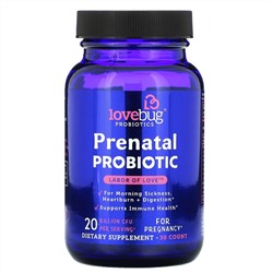 LoveBug Probiotics, пренатальный пробиотик, 20 млрд КОЕ, 30 капсул