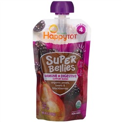 Happy Family Organics, Happy Tot, Super Bellies, Organic Pears, Beets & Blackberries, 4 oz (113 g)