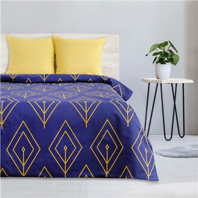 Постельное бельё евро «Этель. Жёлтый лепесток», поплин