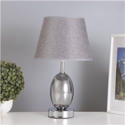 Лампа настольная «Изольда» 1×40 Вт Е27 дымчатый 22.5×22.5×38 см