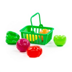 Полесье Набор продуктов №13 с корзинкой (7 элементов) (в пакете)