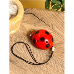 Сувенирный музыкальный инструмент свисток «Божья коровка», 6×8×4 см, полирезин, МИКС
