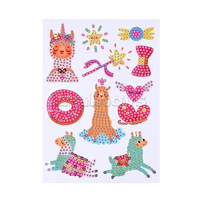 Мозаика алмазная "В мире альпак" в коробке