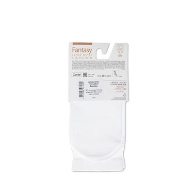 Полиамидные CONTE FANTASY Удлиненные носки с прозрачным верхом в горошек