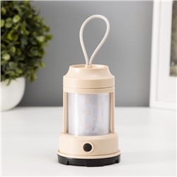 Светильник настольный «Звездное небо» 2 Вт LEd=3хАА бежевый 8×8×13 см