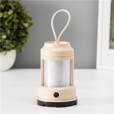 Светильник настольный «Звездное небо» 2 Вт LEd=3хАА бежевый 8×8×13 см