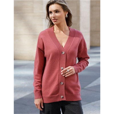 Кардиган из пряжи с кашемиром